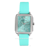 CHRIST VERRA LITE CV 12260L-31 TEAL Women's Watches Teal Silver Rubber Strap